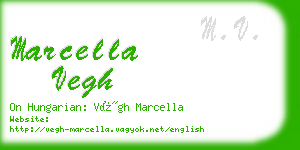 marcella vegh business card